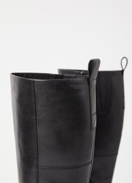 Bottes hautes en cuir certifié | noir "kenova black", Vagabond, photo 3