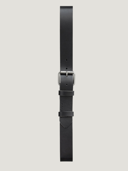 Ceinture en cuir tannage végétal | noir "pedersson black" - Nudie Jeans