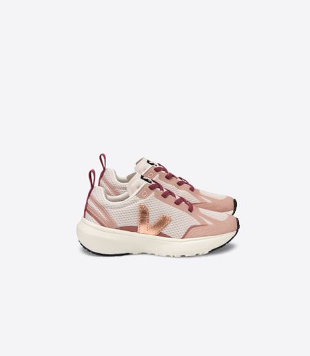 Baskets enfant canary elastic laces alveomesh natural venus