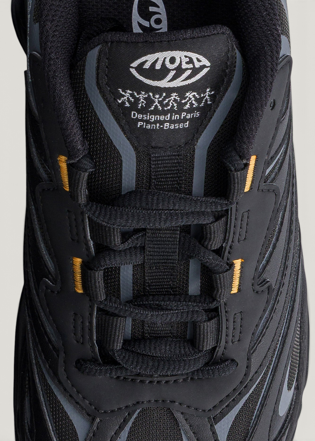 Vegane Sneaker | Schwarz "Dragonfly - full black", Moea, Foto 3