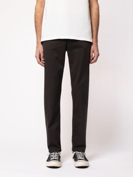 Chino slim en coton bio | noir "easy alvin black" - Nudie Jeans