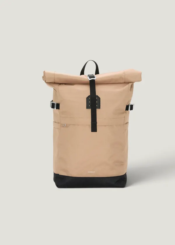 Sac à dos 23l en matière recyclée | beige "Icon rolltop backpack 14" - beige", Sandqvist