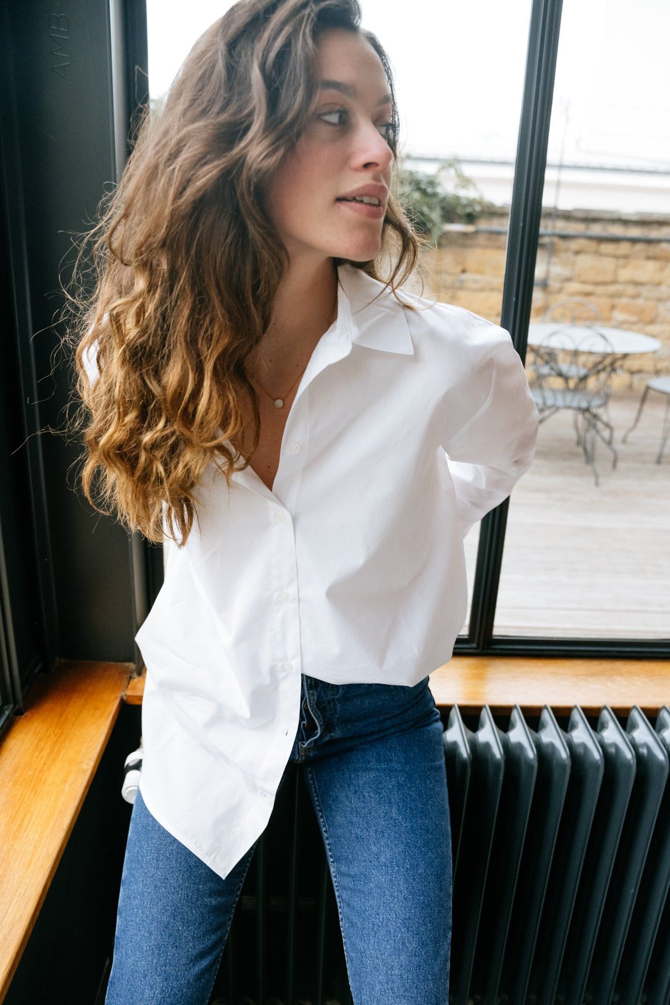 Chemise oversize en coton bio | blanc "haley shirt white", Samsoe Samsoe, photo 1