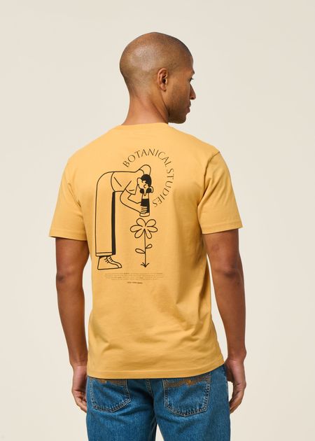 T-shirt en coton bio | ocre "botanical" - Olow