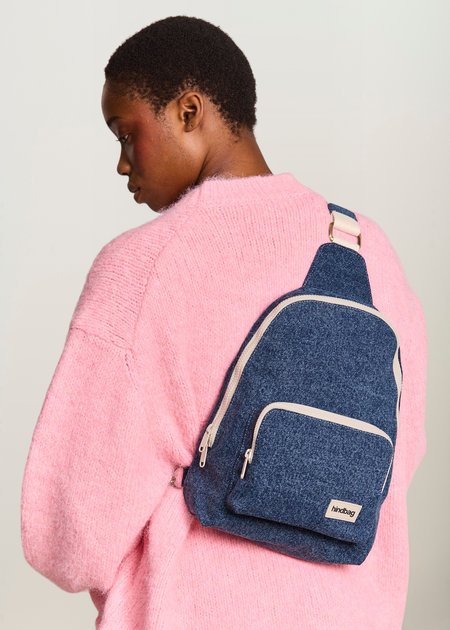 Sac épais bandoulière ajustable en coton bio, Hindbag