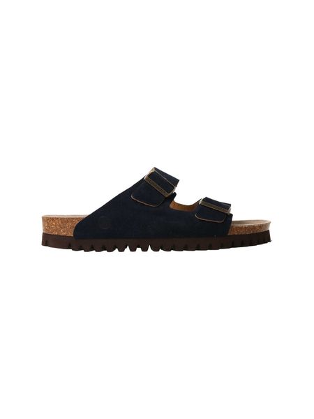 Sandales en cuir suède certifié | marine "hawaii velour navy"