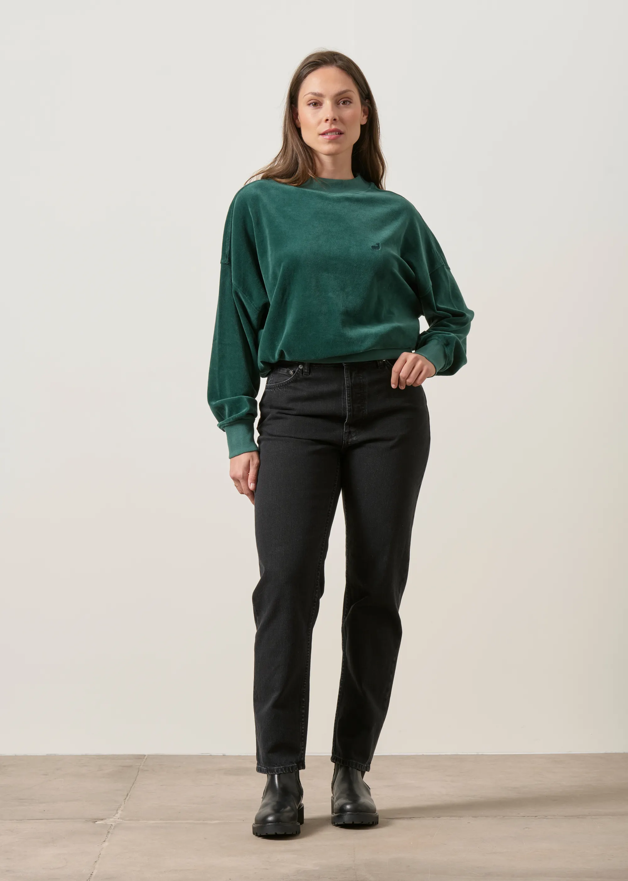 Jean mom en coton bio | noir "Breezy britt friendly black", Nudie Jeans, photo 5