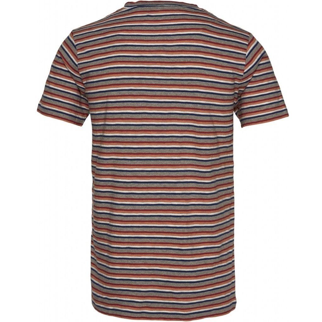 T-shirt rayé multicolore en coton bio - alder, Knowledge Cotton Apparel, photo 2