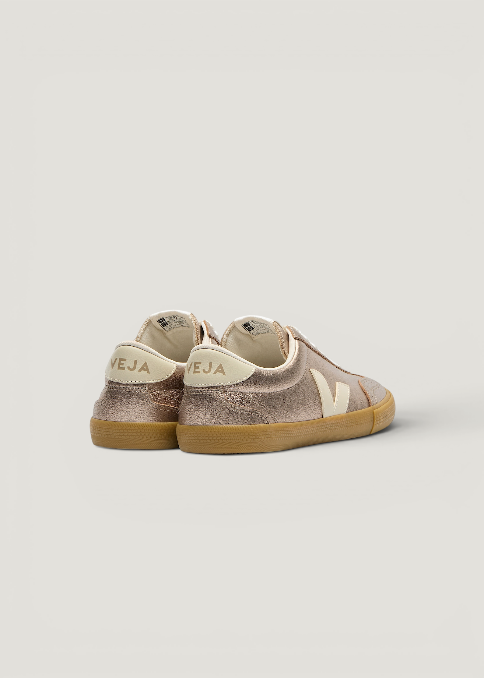 Baskets en cuir | bronze "Volley o.t. leather - bronze_pierre", Veja, photo 3