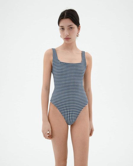 Maillot une pièce en matières recyclées | bleu "navy amalfi swimwear"
