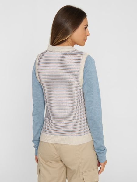 Pullunder aus Bio-Baumwolle | gestreift "relaxed fit cotton knit vest stripe", Knowledge Cotton Apparel, Foto 2