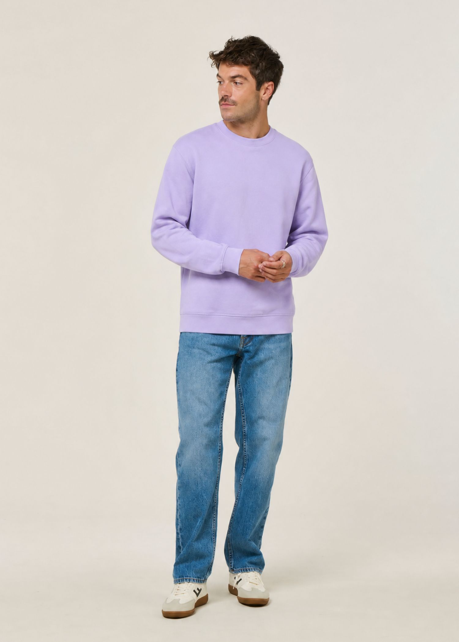 Sweat oversize en coton bio | lilas, WeDressFair, photo 4