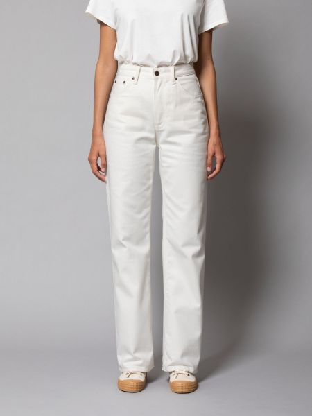 Jean ample blanc en coton recyclé clean eileen recycled white