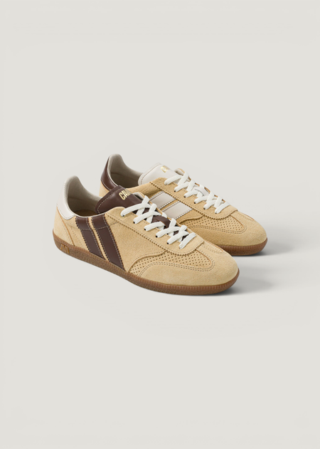 Baskets en cuir certifié | beige "pulse mocha dune" - Caval
