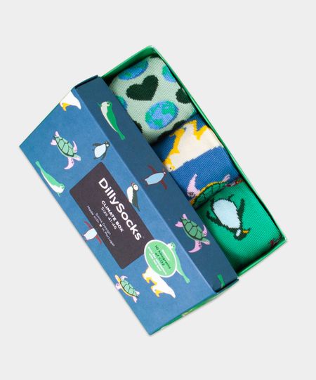 Pack 3 paires chaussettes en coton bio | multicolore "climate box" - Dilly socks