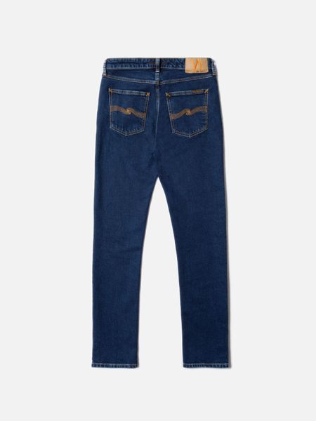 Jean slim en coton bio | bleu "mellow mae indigo rain", Nudie Jeans, photo 4