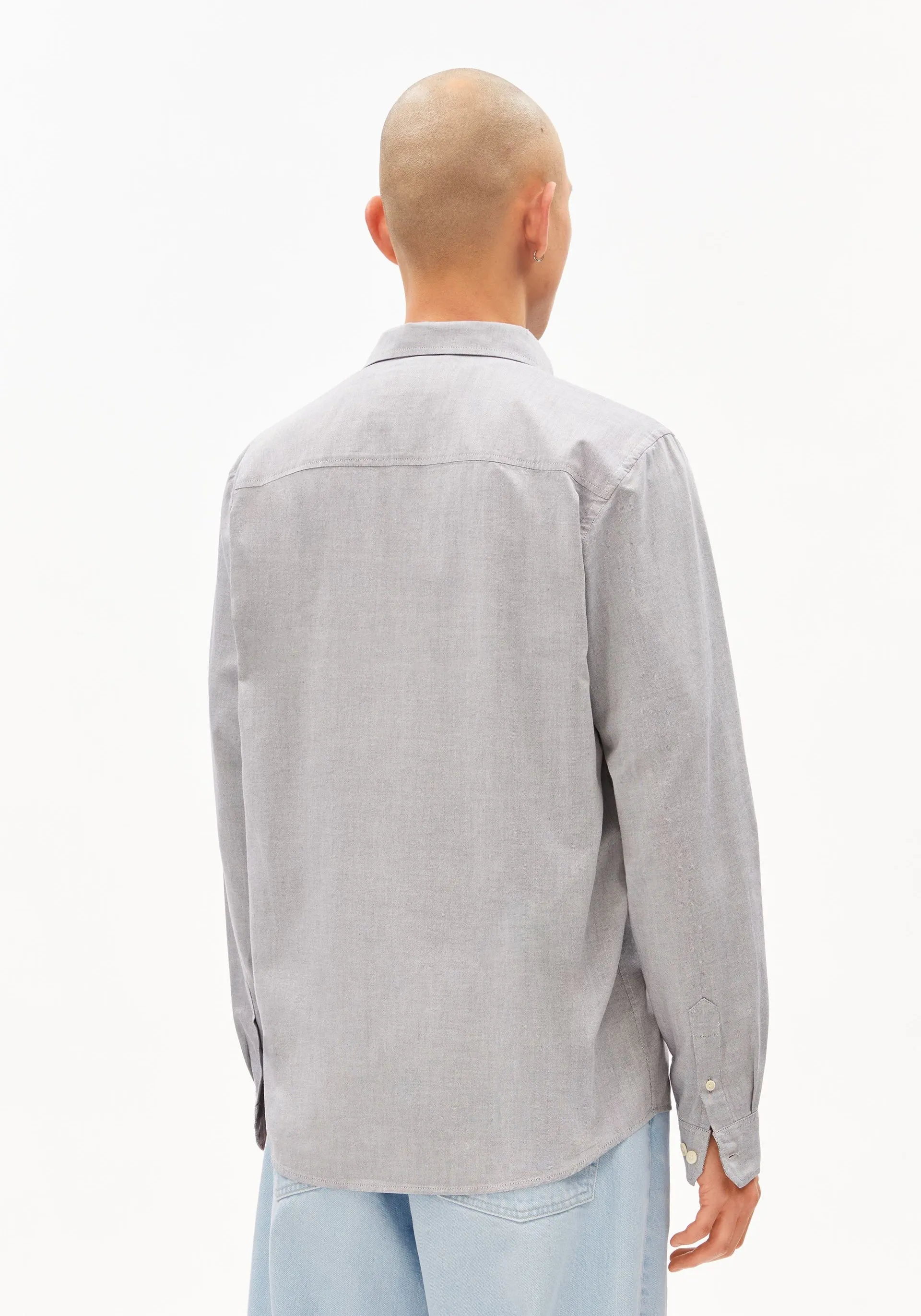 Chemise en coton bio | bleu "Quaasa longsleeve shirt tinted navy - tinted-navy", Armedangels, photo 3