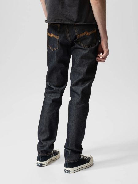 Jean fuselé en coton bio | brut "steady eddie ii dry heavy" - Nudie Jeans