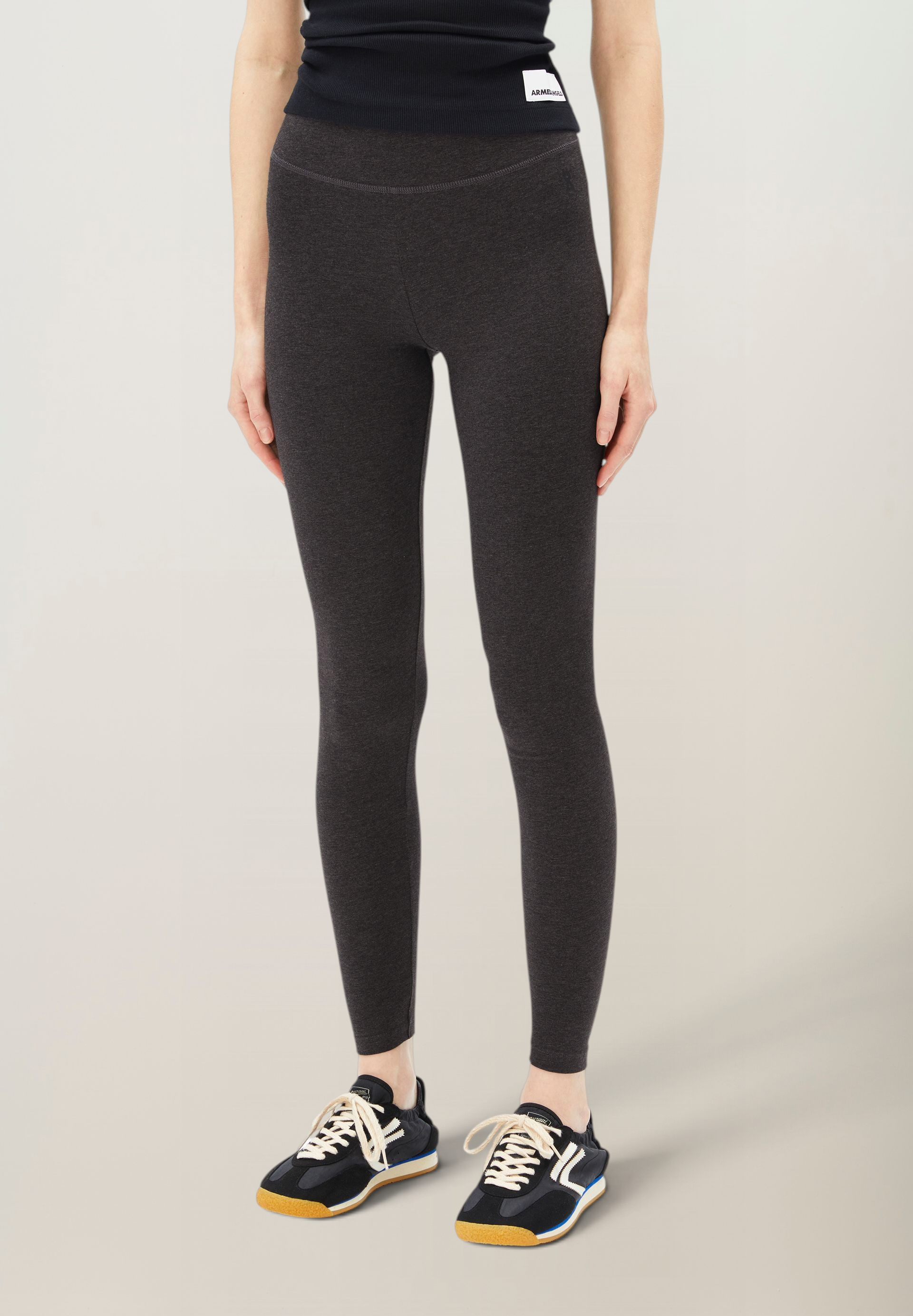 Leggin en coton bio | gris "Faribaa leggings - steel melange", Armedangels, photo 1
