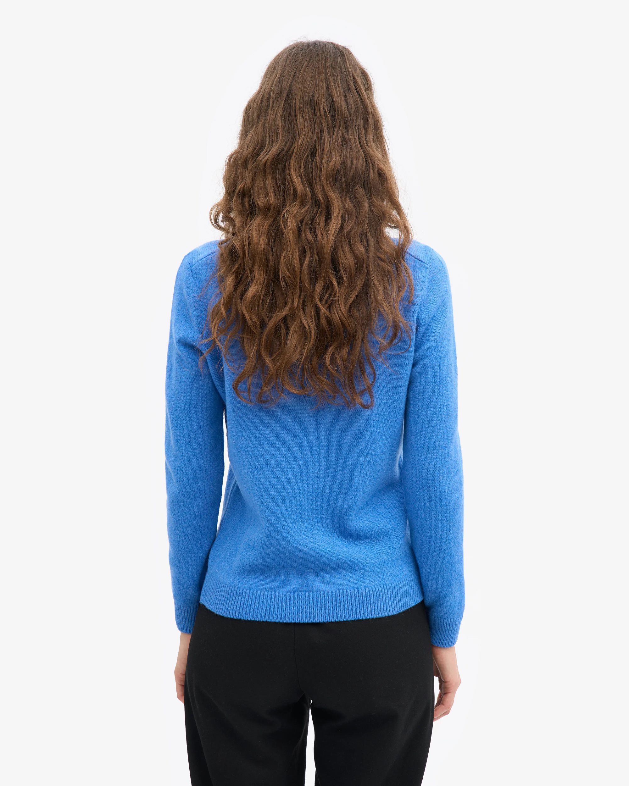 Pull en laine mérinos recyclée | bleu "pacific blue", Colorful Standard, photo 3