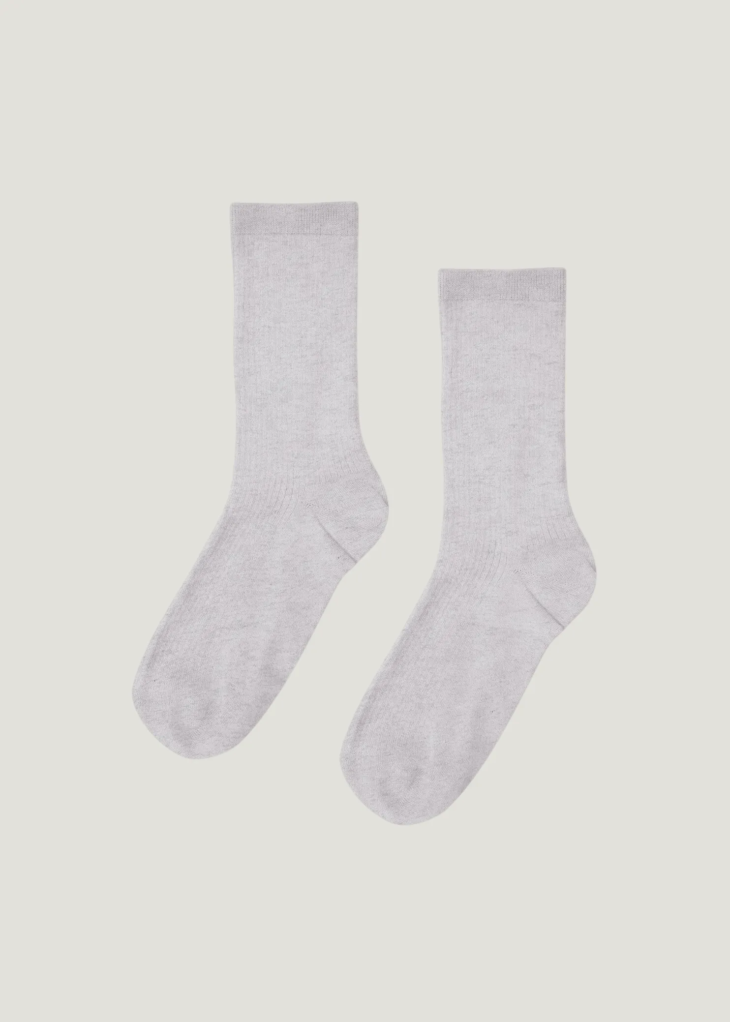Chaussettes en coton biologique | gris chiné "women classic organic sock - snow melange", Colorful Standard, photo 1