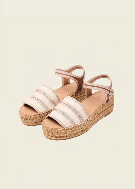 Espadrilles aus zertifiziertem Leder | Beige, Naguisa, Foto 2