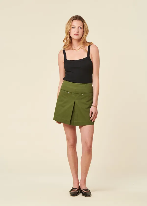 Jupe en coton bio | vert "kentia mabel skirt - green", Thinking Mu