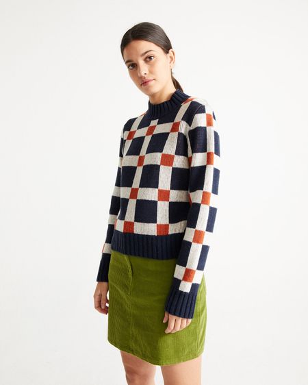 Pull graphique en laine certifiée - dimension ops