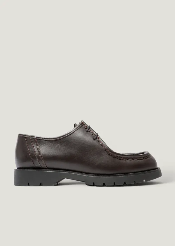 Derbies made in france en cuir certifié | marron noir "padror", Kleman