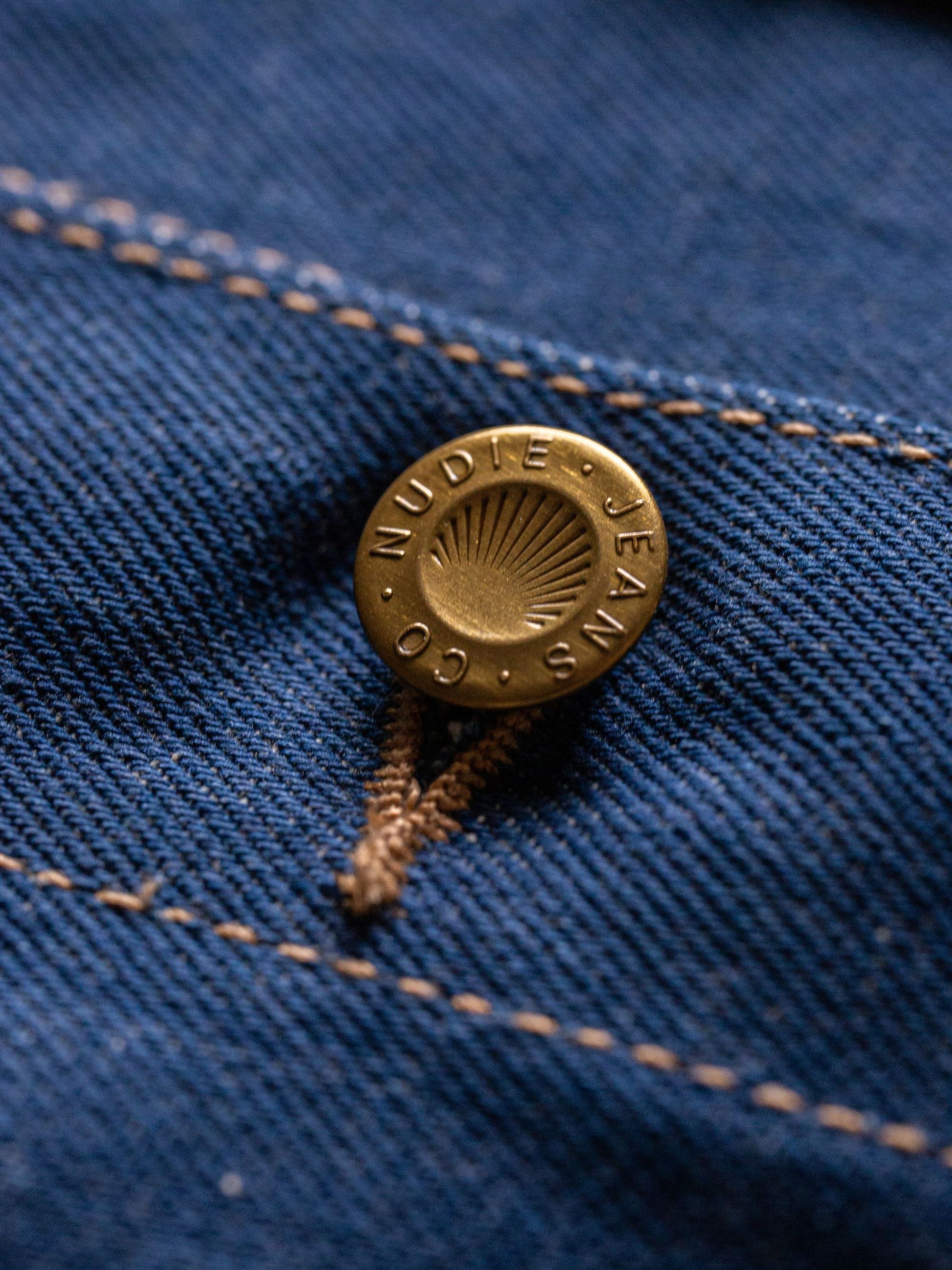 Veste en jean brut en coton bio - kelly western jacket 70's blue denim, Nudie Jeans, photo 6