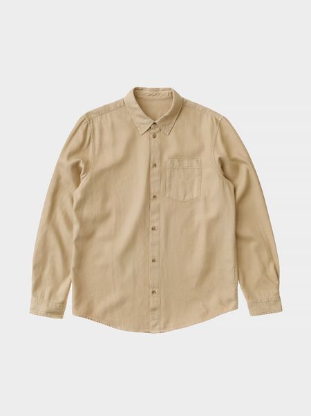Chemise beige en twill de lyocell et coton - chuck fluid, Nudie Jeans, photo 8