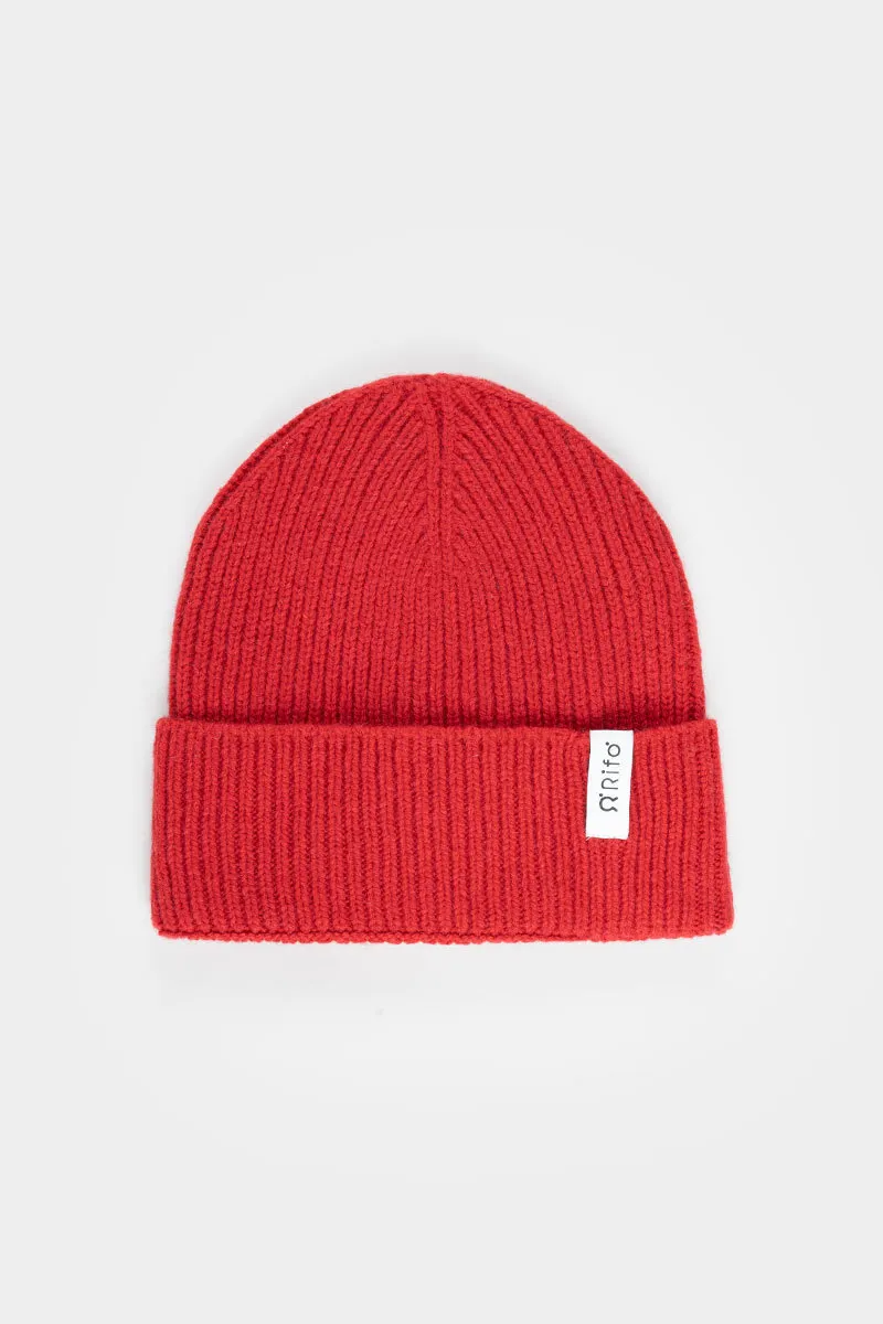 Bonnet en cachemire recyclé | rouge "Marcello - red papavero", Rifò, photo 2