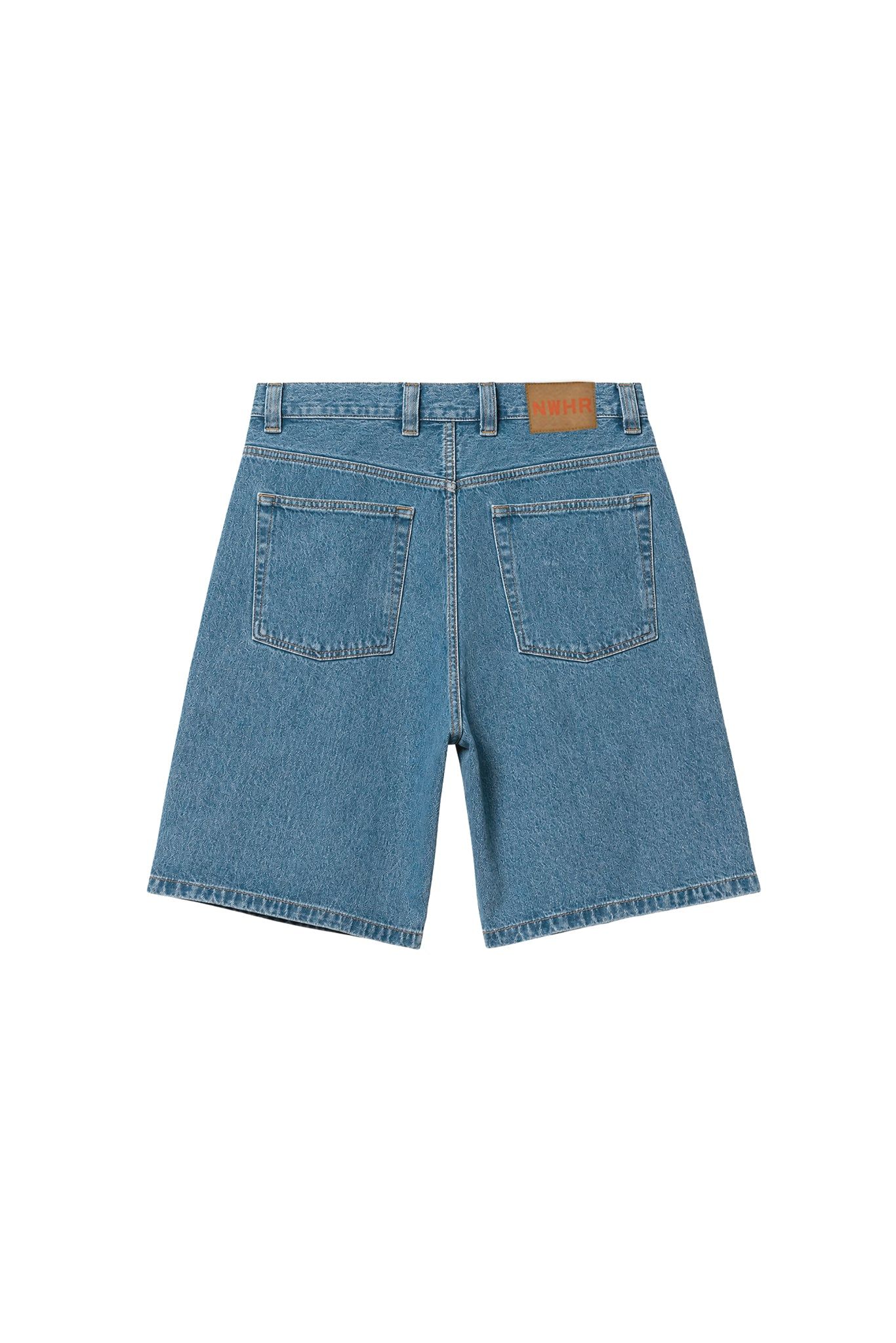 Short denim en coton bio | bleu "nowhere denim short", NWHR, photo 5