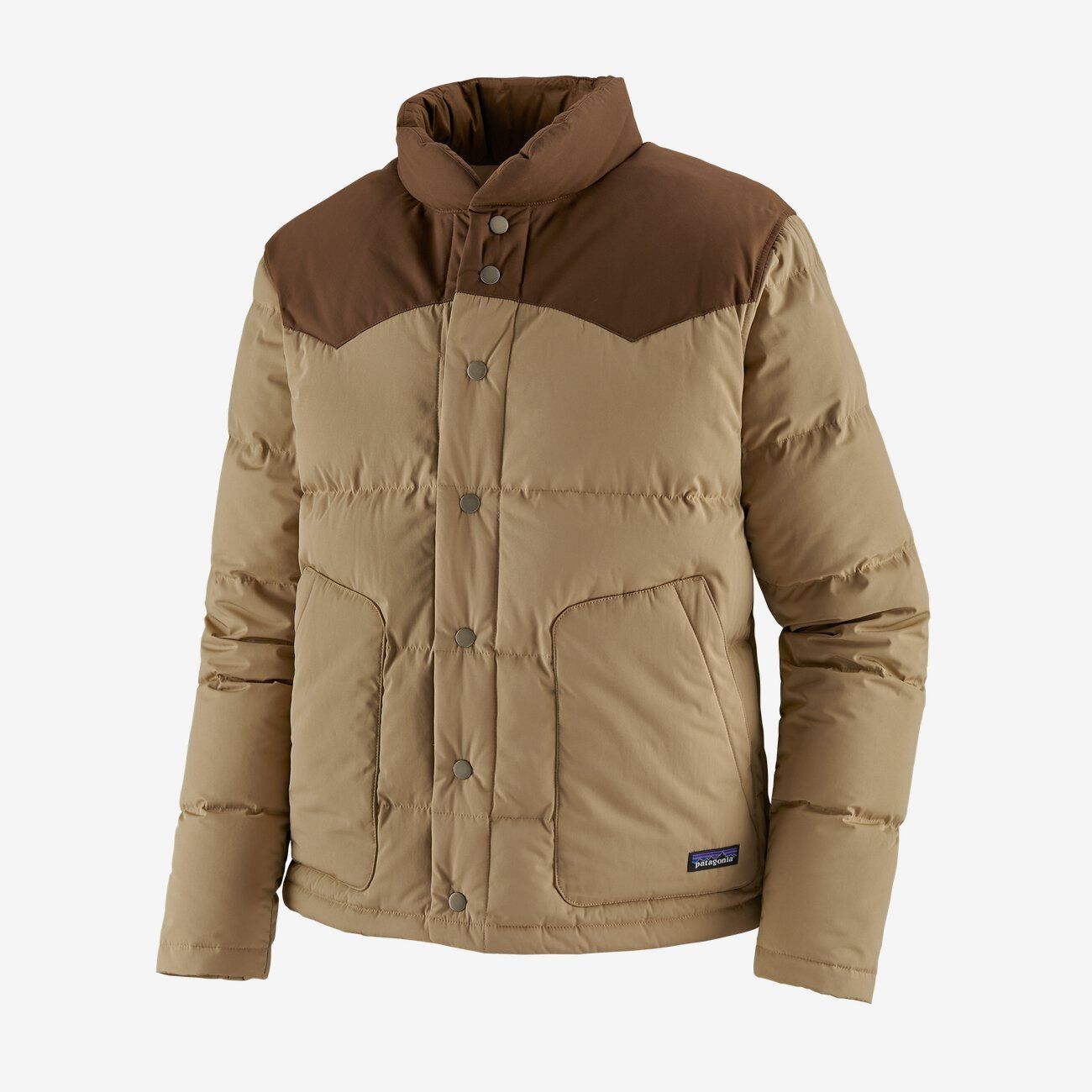 Doudoune beige et marron recyclée - bivy down, Patagonia, photo 7