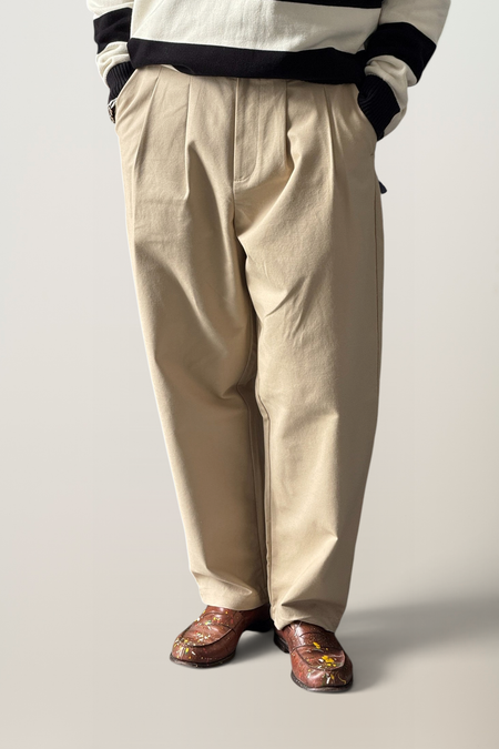 Weite Hose aus Bio-Baumwolle | Beige "Beige chino pants", NWHR, Foto 1