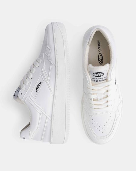 Baskets vegan | blanc "origin - full white - corn" - Moea