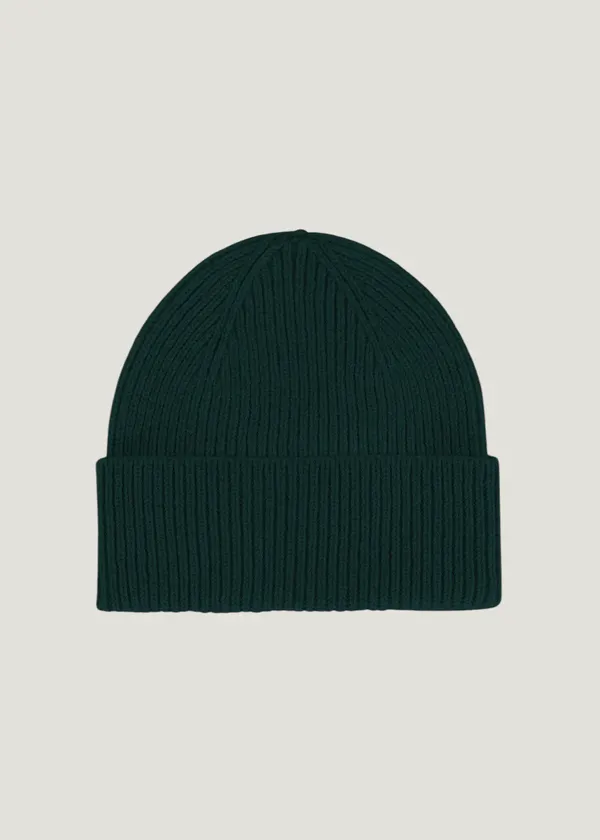 Bonnet en laine mérinos recyclée | vert "merino wool beanie - emerald green", Colorful Standard