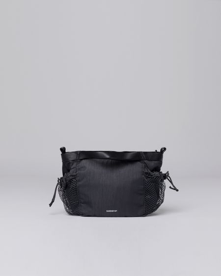 Sac bandoulière en recyclé | noir "stevie black"