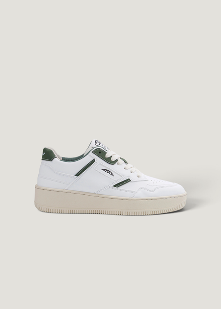 Baskets vegan | blanc et vert "Origin - white & green - apple" - Moea