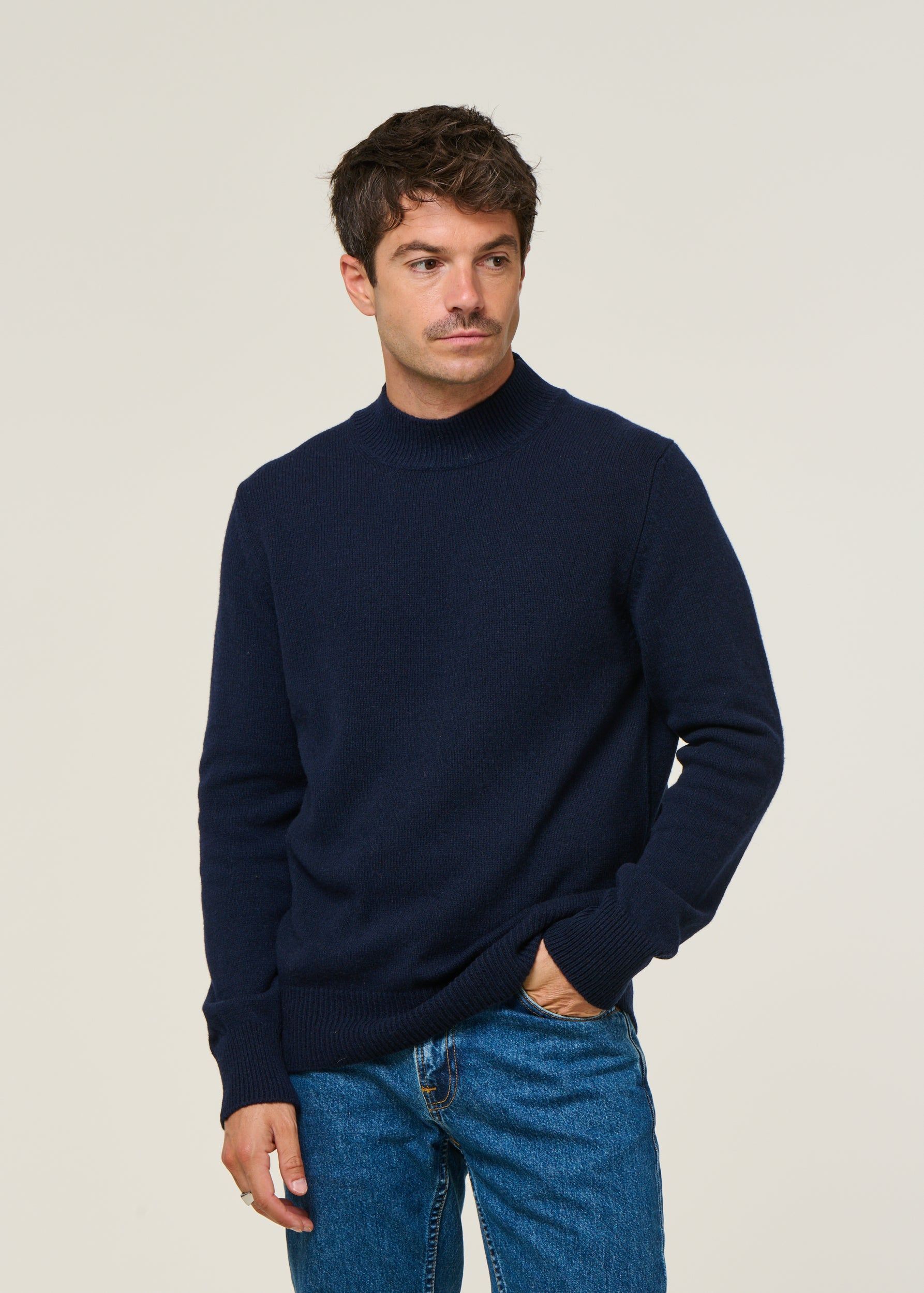 Pullover aus recyceltem Kaschmir | Blau "clemente - blu mora", Rifò, Foto 1