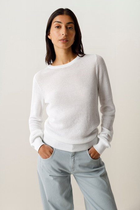 Pull en coton bio | blanc" iradi - white"