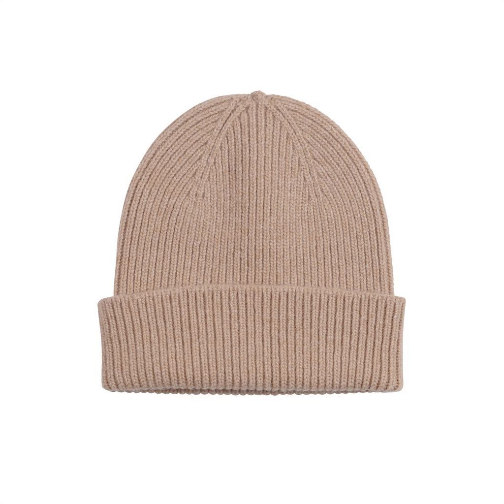 Bonnet sable en laine mérinos recyclée - merino wool beanie desert khaki, Colorful Standard, photo 1