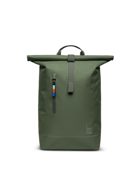 Sac à dos imperméable 26l en matière recyclée | vert "rolltop lite 2.0 algae"