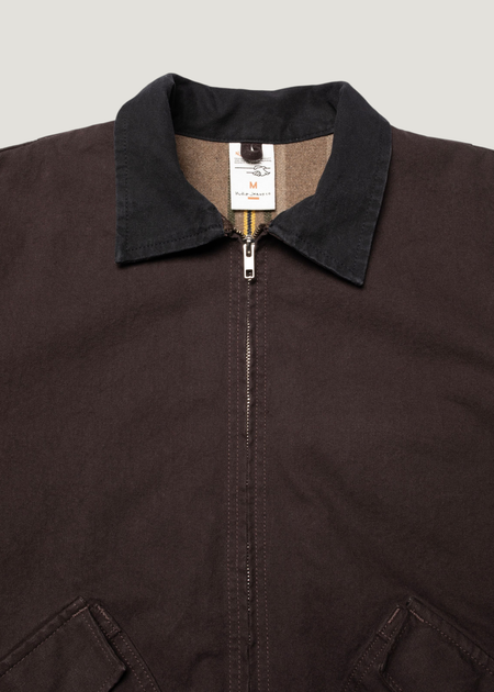 Zip-Jacke aus Bio-Baumwolle | braun "Blake zip jacket duck canvas - dark-brown", Nudie Jeans, Foto 7
