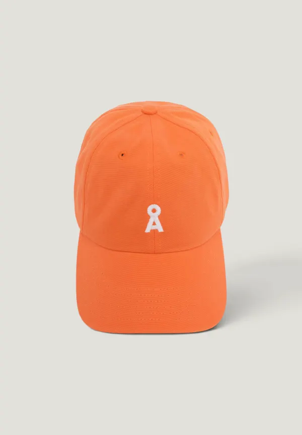 Casquette en coton bio |rouge "yenaas bold - sunset orange", Armedangels