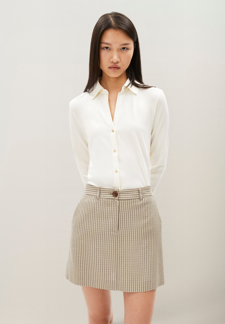 Chemise en coton bio | écru "nalaannia - oatmilk" - Armedangels
