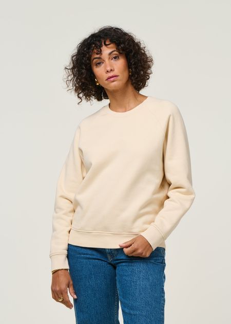 Sweat en coton bio | écru