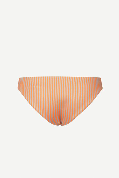 Bas de maillot rayé orange en recyclé - leah bottom - orange st. - Samsoe Samsoe