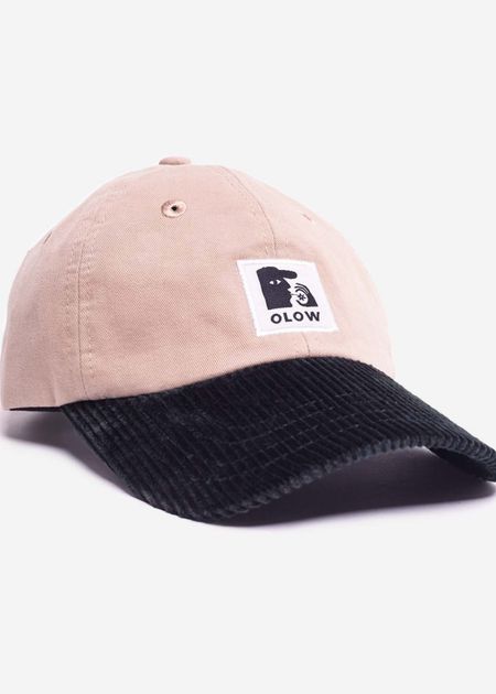 Casquette en coton biologique | beige et vert "casquette six pannel stanton vert - green"