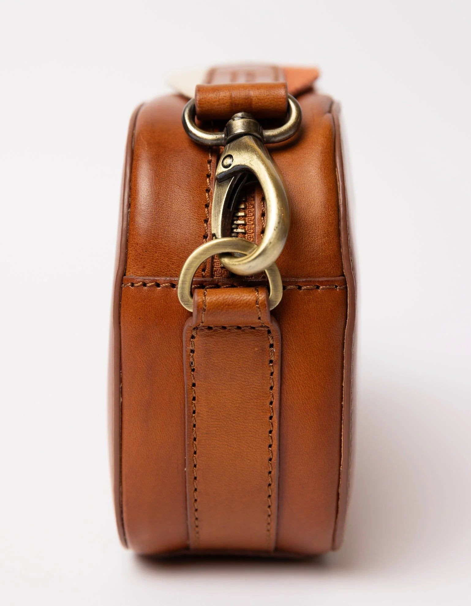 Sac en cuir certifié | marron "maya - cognac classic leather", O My Bag, photo 4